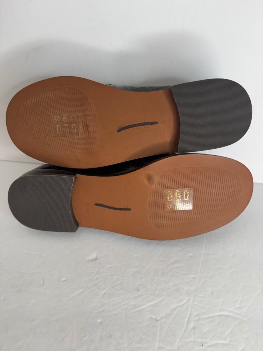 Madewell The Grayson Penny Loafer Croc Stamped Chocolate Raisin Brown Size 9 New - Picture 6 of 6